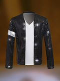 Billie Jean-Style Sequined Jacket with Armband