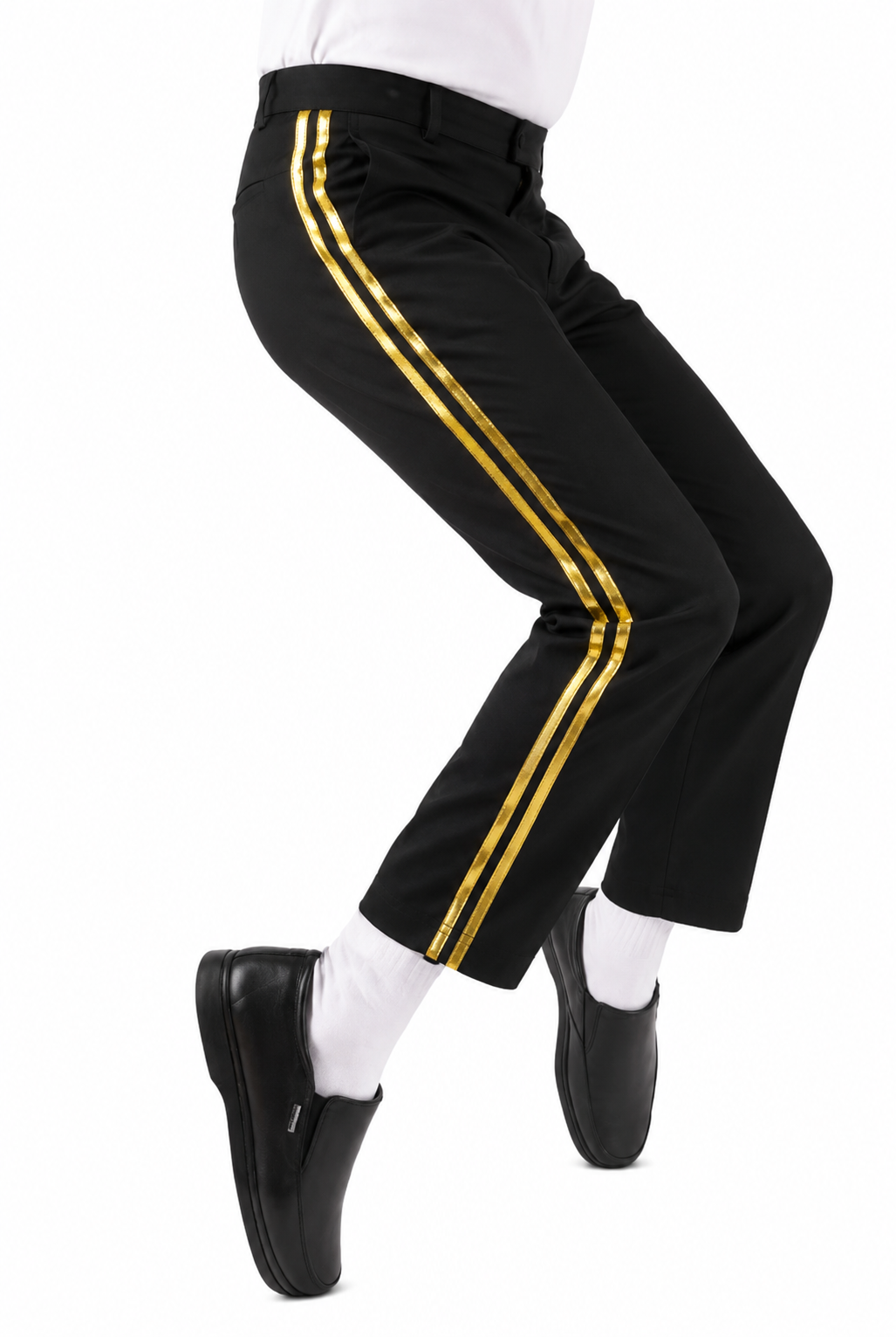 Pants with Double-Gold Stripe