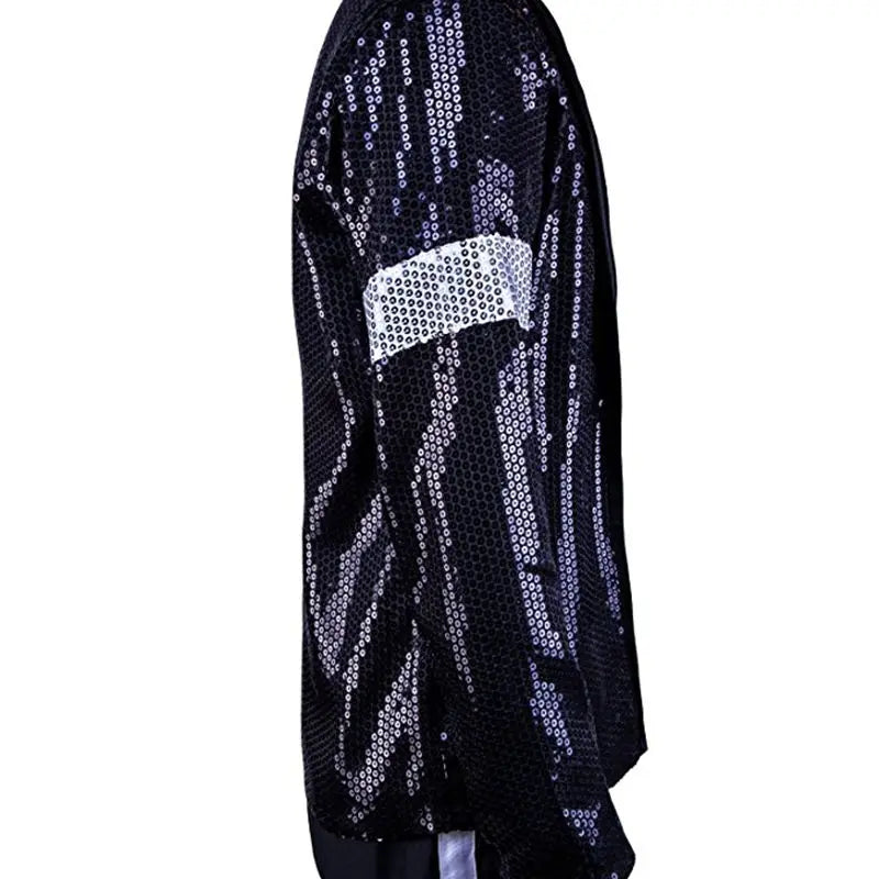Billie Jean-Style Sequined Jacket with Armband