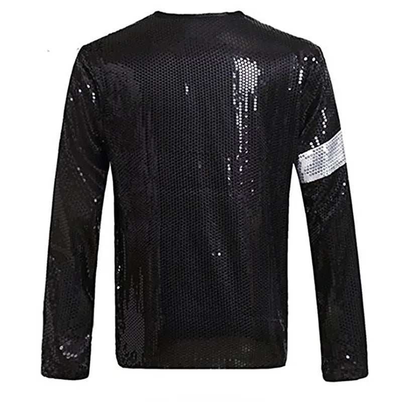 Billie Jean-Style Sequined Jacket with Armband