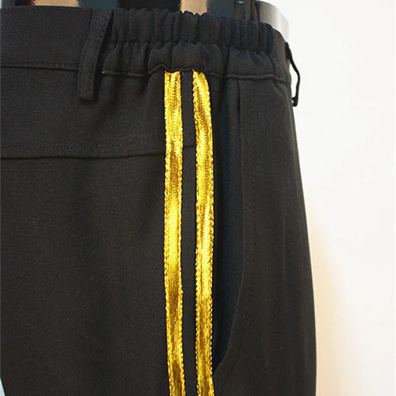 Pants with Double-Gold Stripe